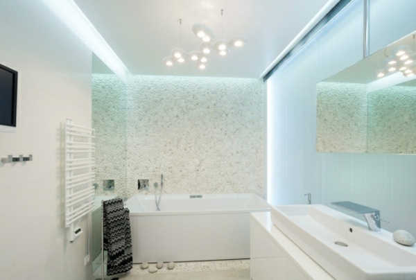 wohnideen-бяла баня-LED осветление-плочки-трошляк-оптични прибори