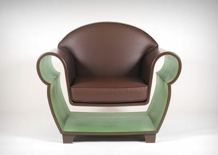 家具中空椅的椅镂空皮革书籍