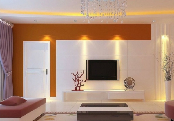 τα φώτα οροφής και τα φώτα τοίχου για ένα σύγχρονο εσωτερικό καθιστικό