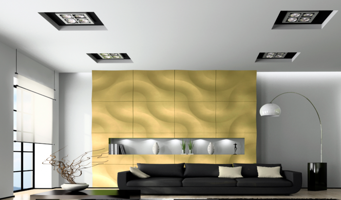 סלון-set-קיר לוח-קיר לוחות קיר קיר הפנל 3D-קיר פנל עיצוב
