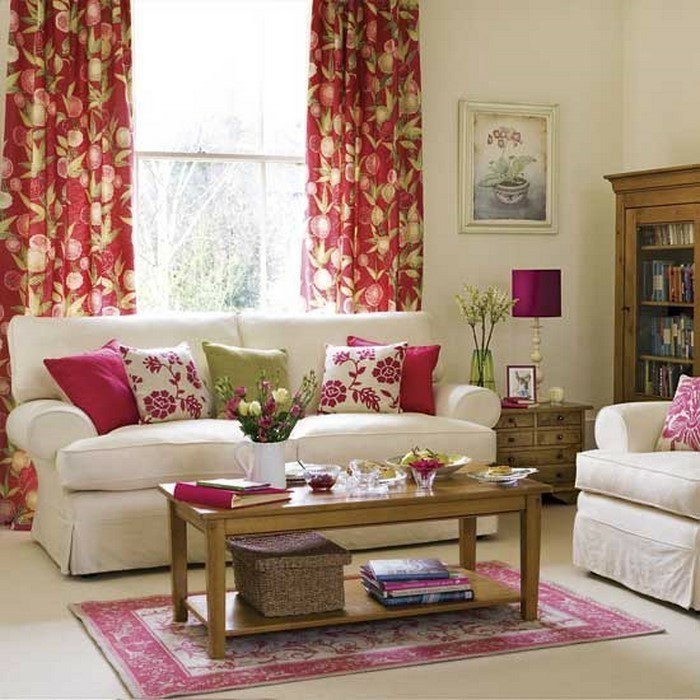 客厅窗帘的想法，多彩，多彩的装饰风格