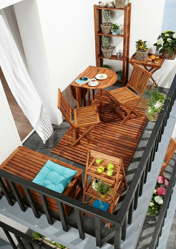 maravillosa - balcón muebles de balcón-embellecer-balcón-deco-ideas-balkongestaltung-