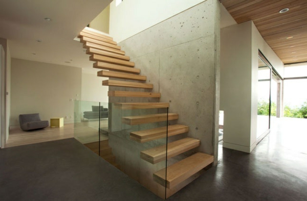 merveilleuse conception idée-porte à faux-escaliers