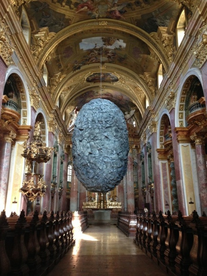 kaunis-barokki käänteentekevä arkkitehtuuri-jesuiittain-in-Wien-Itävalta
