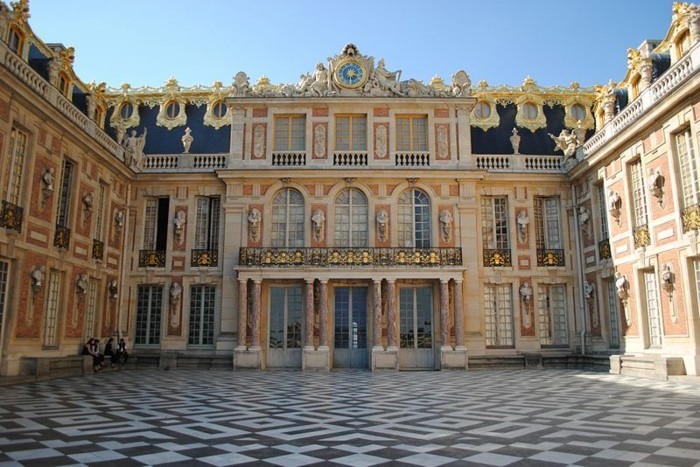 kaunis-barokki käänteentekevä arkkitehtuuri-lukitus Versailles Ranska