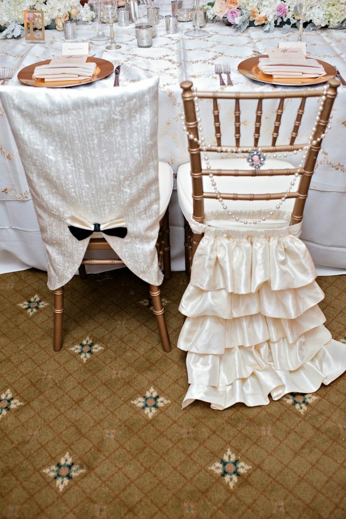 esküvői dekoráció esküvői díszek a székek esküvői díszítésére