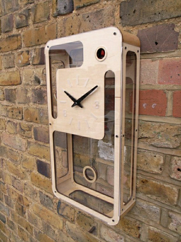 belles horloges avec un mur-moderne design fascinant bonne idée