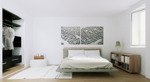 美丽的卧室 - 漂亮的公寓，与实木复合地板伟大-Wohnideen