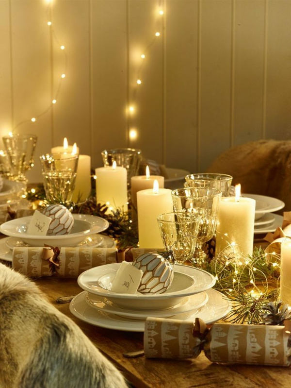 lumoava - Christmas-low-Christmas-itse-tekevät Deco pöytä-