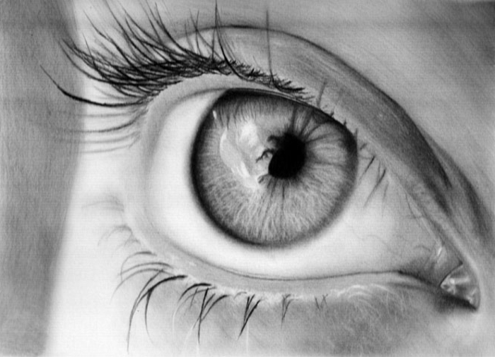 dibujos-con-lápiz-interesante diseño de ojos
