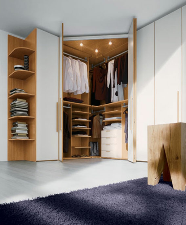 съвременен ъглов гардероб в спални