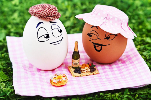 dos huevos para picnic